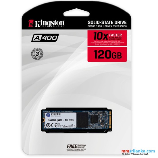 Kingston A400 120GB Internal SSD M.2 2280