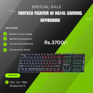 Fantech K614L Fighter III Zone Lighting RGB Gaming Keyboard