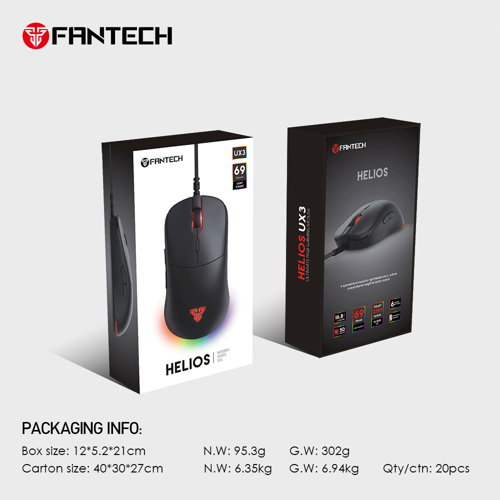 Fantech HELIOS UX3 MACRO RGB Gaming Mouse - Image 6
