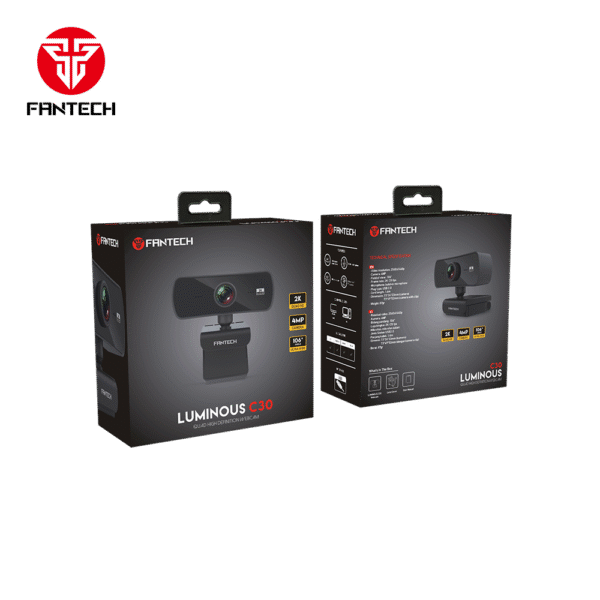 FANTECH LUMINOUS C30 2K WEBCAM - Image 3