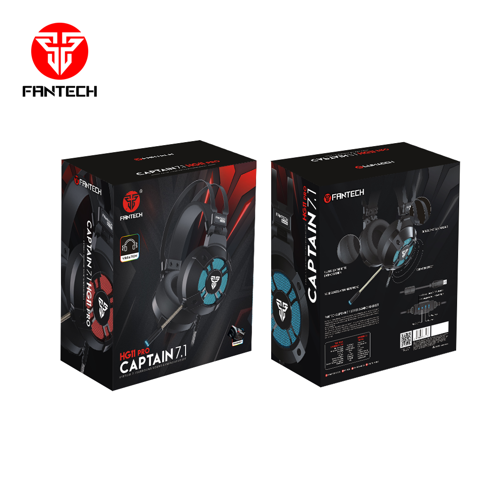 Fantech HG11-PRO CAPTAIN 7.1 RGB HEADSET - Image 6