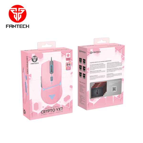 FANTECH VX7 CRYPTO SAKURA EDITION RGB Gaming - Image 5