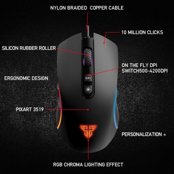 Fantech X16 V2 THOR II MACRO RGB GAMING MOUSE - Image 2