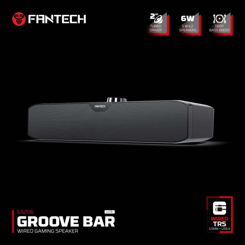 FANTECH GS206 LITE GROOVE BAR WIRED GAMING SPEAKER