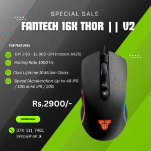 Fantech X16 V2 THOR II MACRO RGB GAMING MOUSE