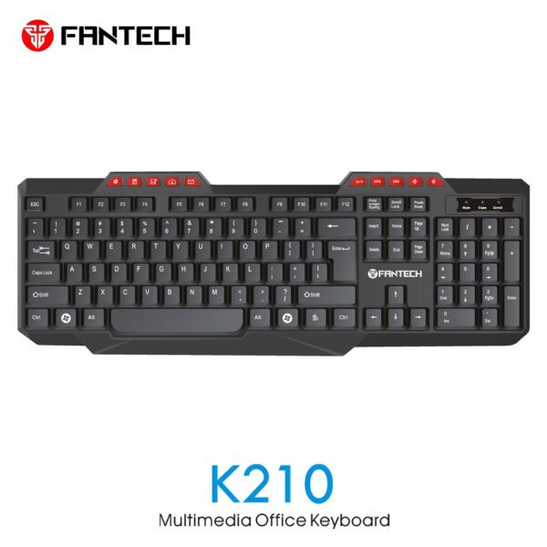 FANTECH K210 Multimedia Office Keyboard - Image 2