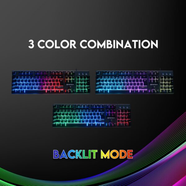 Fantech K614L Fighter III Zone Lighting RGB Gaming Keyboard - Image 5