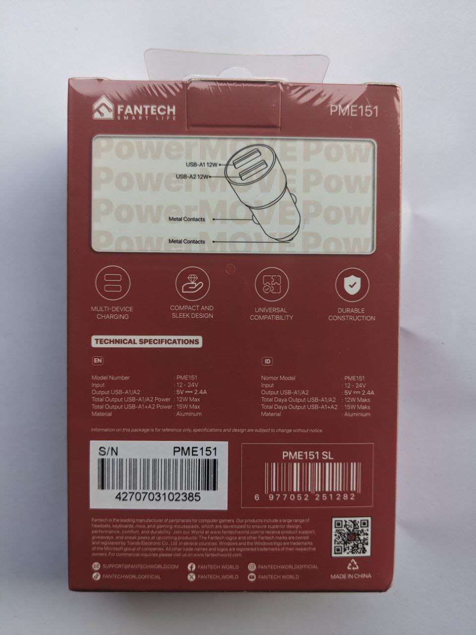 Fantech PNE 151 Car Charger - Image 2