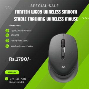 Fantech GO W609 WIRELESS MOUSE BLACK